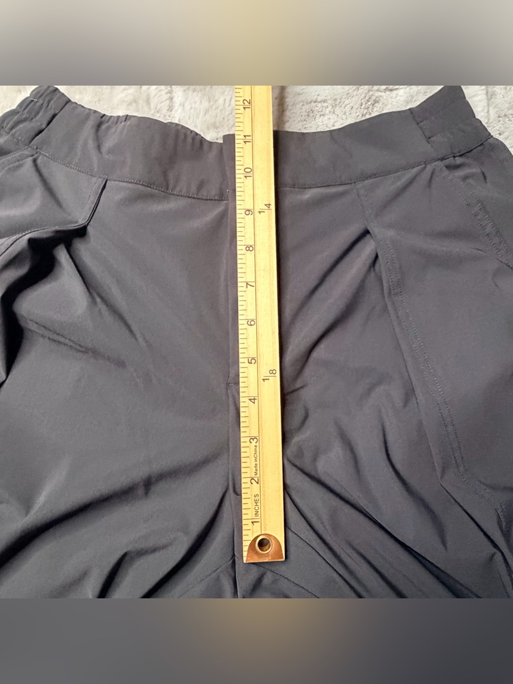 Athleta Pinnacle Cargo High Rise Trouser Black 8P Petite Extra Wide Leg 562507 - Picture 12 of 14